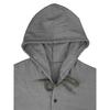 Spring and Summer Men's Hooded T-shirt Solid Color Cotton Linen Men's Casual Long Sleeved Top