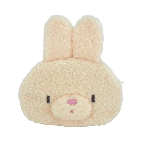 Sunlemon Fluffy Tatton Pouch Rabbit BE 14515cm Miscellaneous Goods/Accessories Container Gusseted/Zippered Animal Rabbit P-9442