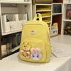 Schoolbag fog sweet waxy doll sweet and cute backpack kindergarten middle and large class bag spring outing research light small backpack