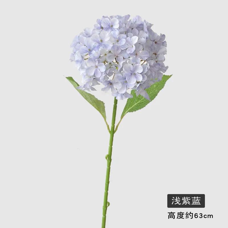 5Pcs/lot 3D Printing of Hydrangea Artificial Silk Flower Wedding Flower Arrangement Party Home Decoration Fake Hydrangea Flowers