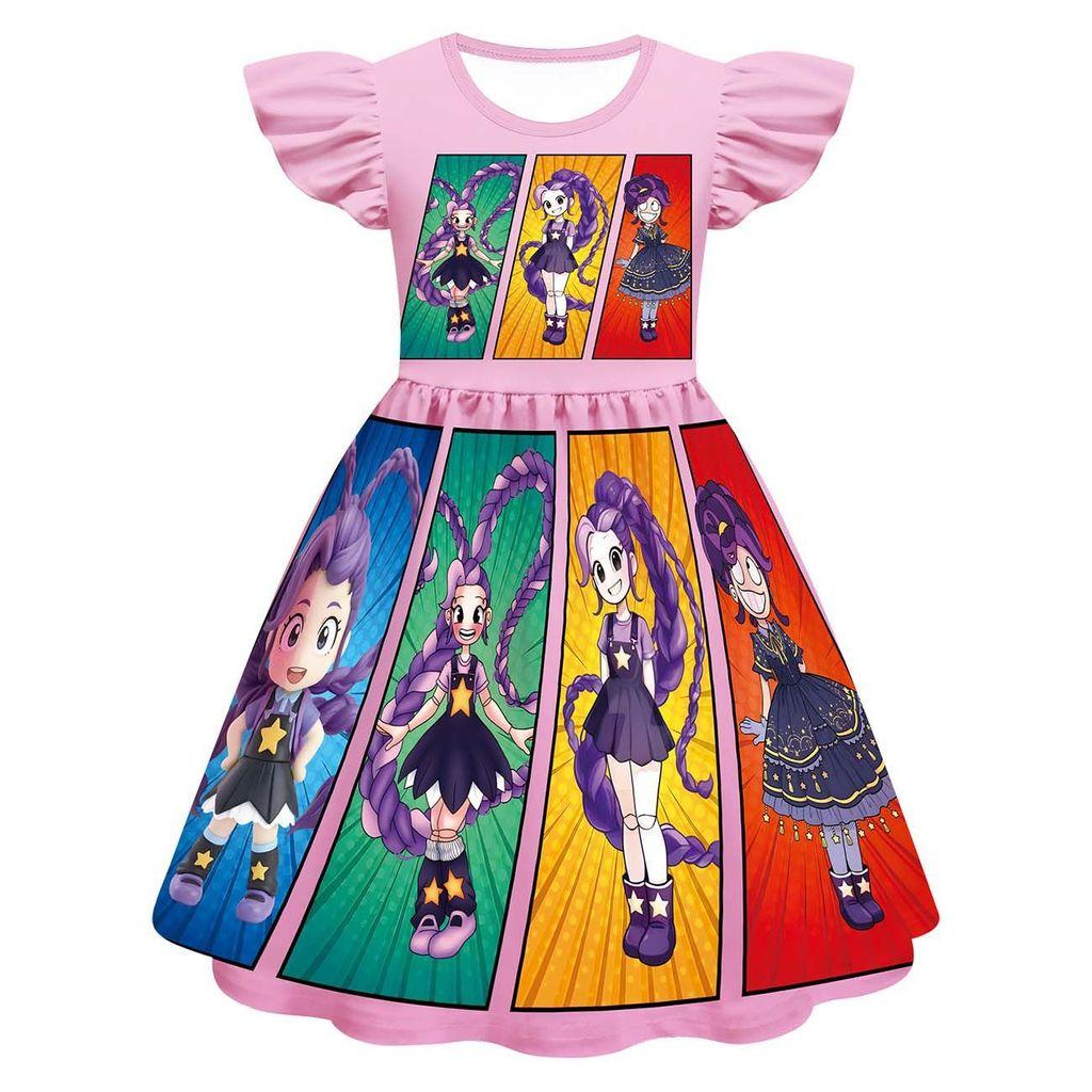 83161 Kids Girls Game Print Lily Lovebraids Sleeveless Dress