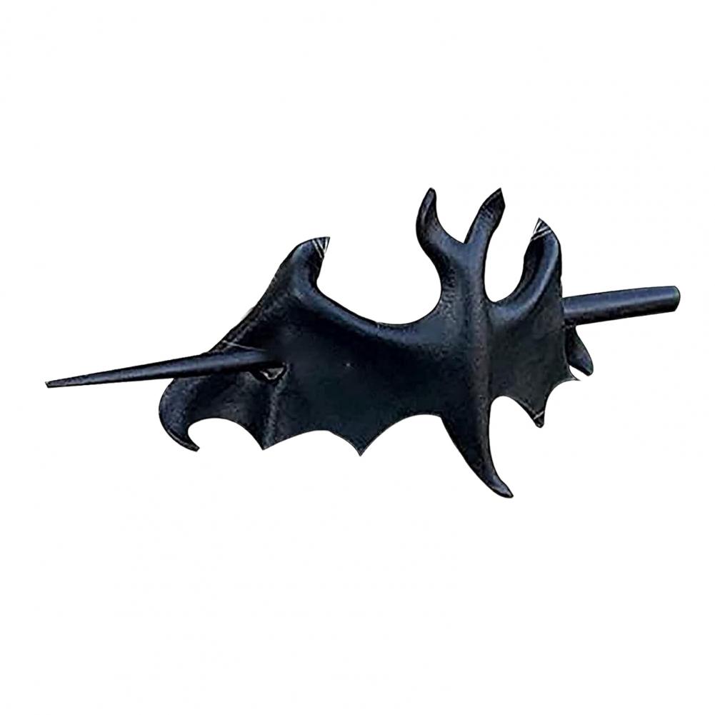 Gothic Hair Claw Women Girl Retro Bat Bird Shape Sticks Hair Pin Durable Black Crow Hairpin Halloween Hair Accessories
