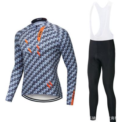 Autumn and Winter Cycling Suit Long-sleeved Suit Men's and Women's Quick-drying Road Mountain Cycling Suit Outdoor Cycling Equipment