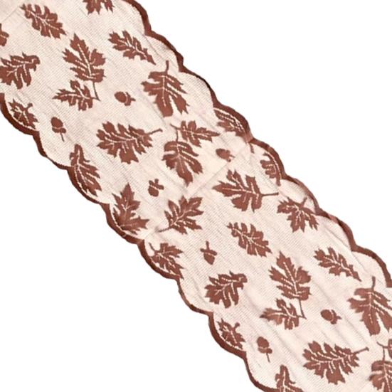 30x180cm Embroidered Maple Leaf Table Runner Easy To Clean Special Event Table Flag Kitchen Dining Party Decor