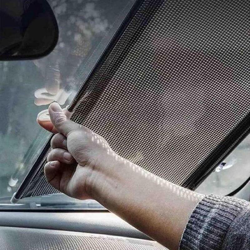 Car Window Shades Retractable Auto Window Roller Shade Windshield Sunblock Guard For Auto Truck Vehicle Glass Sunshade