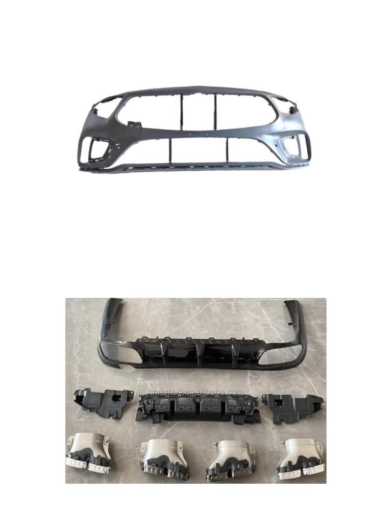 Front Bumper with 4 Sensor Holes for Mercedes-Benz CLS Class C257 2018
