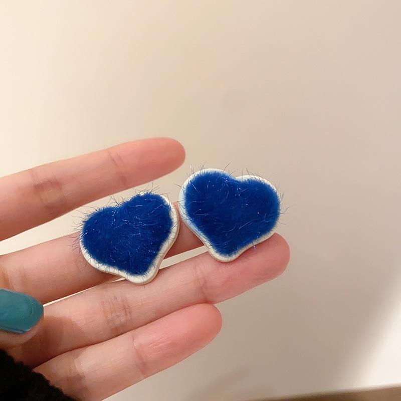 Diamond-set pearl petals fringed earrings stud earrings temperament fashionable and versatile design earrings