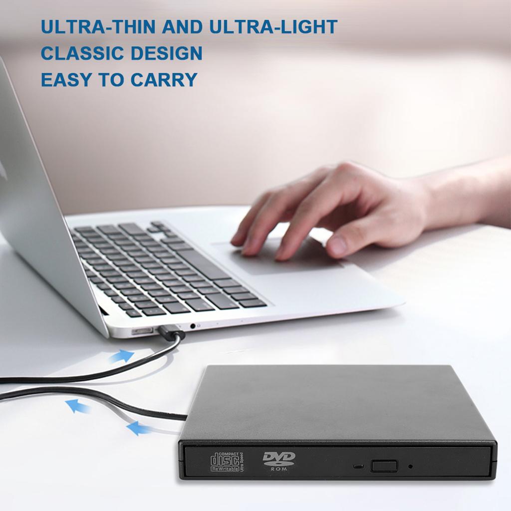 USB DVD Writer External Optical Drive Desktop Notebook Accessory for WindowsXP  8  Vista