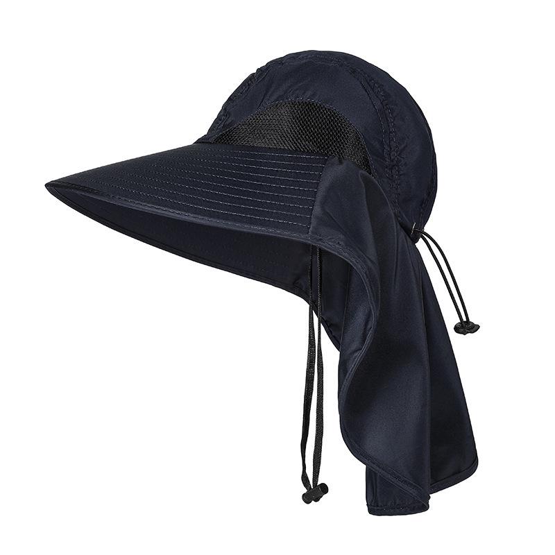 Men's Wide Brim Sun Hat with Face and Neck Protection for Outdoor Activities