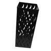 Entryway Umbrella Stand Fashionable Metal Storage Bucket Indoor Rain Umbrella Organizer for Home and Office Black