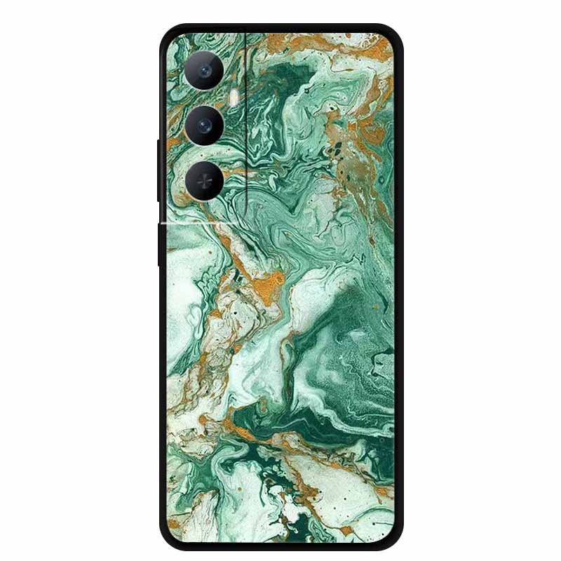 For Realme C65 4G Global C 65 Phone Case Marble Patterns Back Cover TPU Soft Silicone Protector Shield Funda for RealmeC65 Capa