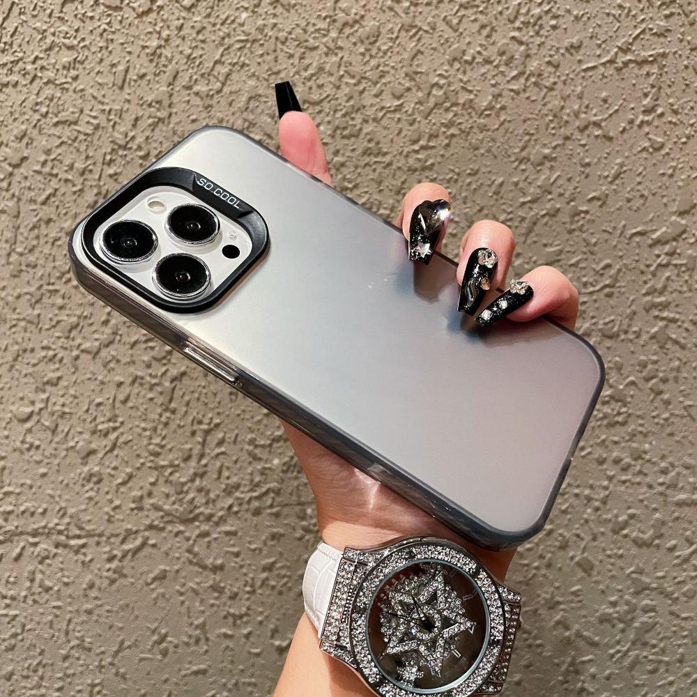 

High-quality, Shockproof, Silver-plated Case for Apple IPhone 17 Pro Max, Frosted Finish, Suitable for IPhone 16 iPhone7P чёрный