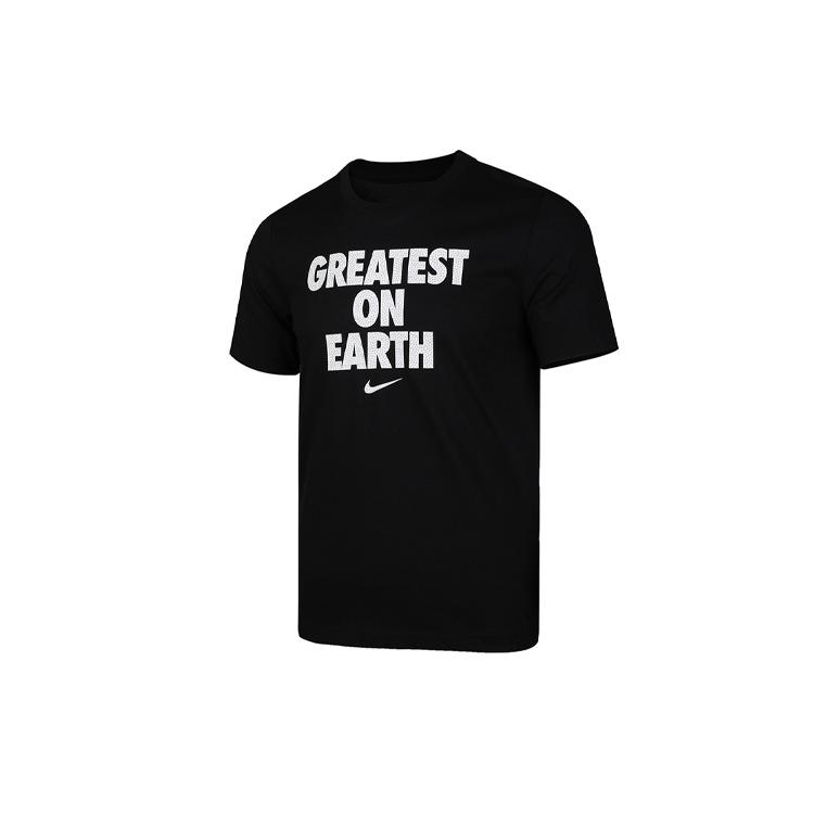Nike T Shirts Men's Black Crew Neck Moderate Straight Fit CV1041-010