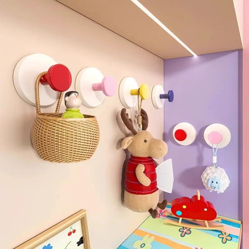 Suction Cup Hook, No Punching, Strong Load-bearing, Entrance Wall Hook, Key Hook Behind The Door, Backpack and Hat Storage Adhesive Hook