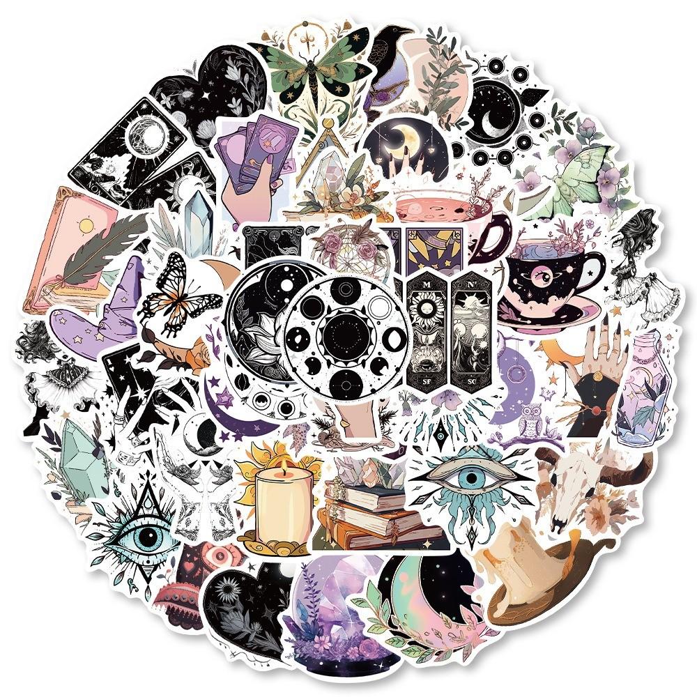 50Pcs Bohemian Wizard Series Doodle Stickers For Luggage Skateboard Notebook Phone Case Sticker Story Store