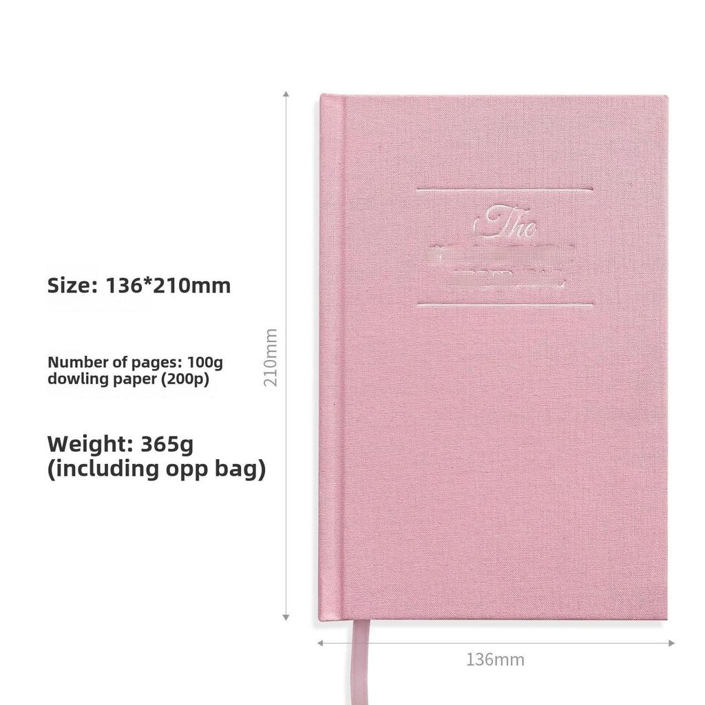 Gold Stamped Linen Gratitude Journal - anglická verze, kompaktní 5minutový deník