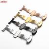 Watchband Buckle Stainless Steel Watch Strap Butterfly Buckles Clasps 10-22mm Double Press Polished Button Watches Accessories