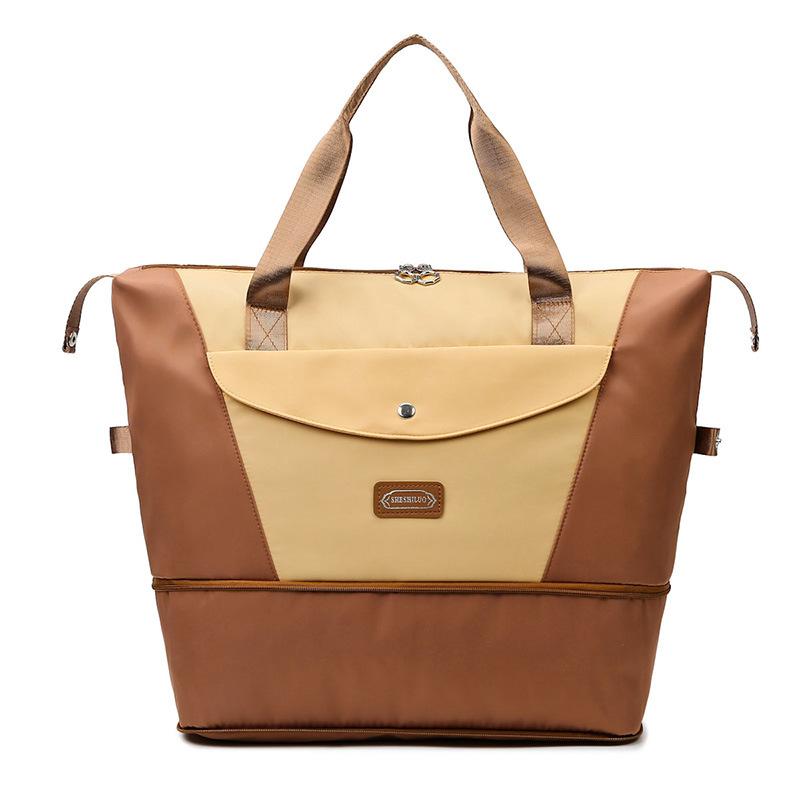 Travel bag Large capacity Portable travel Business trip Luggage storage bag Yoga fitness bag Expansion dry and wet separation