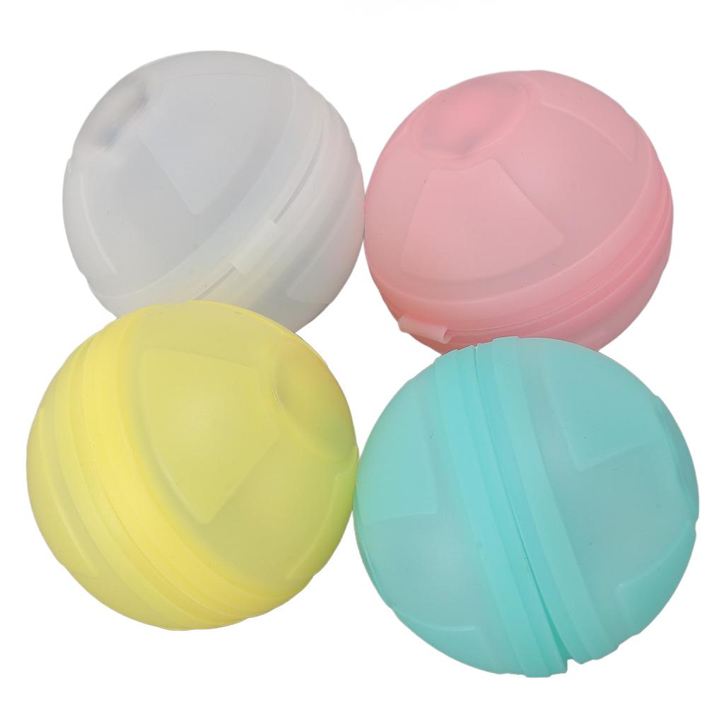 4 Pack Reusable Water Balloons Quick Fill Silicone Luminous Pool Beach Water Games Toys for Pool
