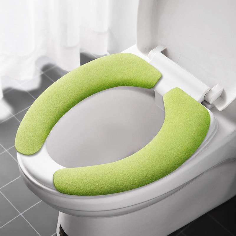 Universal Toilet Seat Cover Toilet Seat Cover Pad Bathroom Warmer Seat Lid Cover Toilet Sticker Home Bathroom Supplies