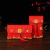 Birthday Packet Creative  Fabric Envelope Red Envelope Tassel Detail Wedding Storage Bag For Special Occasions Wedding