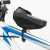 Unisex EVA Hartschalen-Fahrradlenkertasche mit Touchscreen, Wasserabweisendes Handyfach für Mountainbiking
