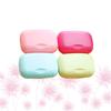 4 Pcs Waterproof Soap Box Creative Holder Dish with Cover Gym Bathroom Accessories Storage Rack Pink Tray
