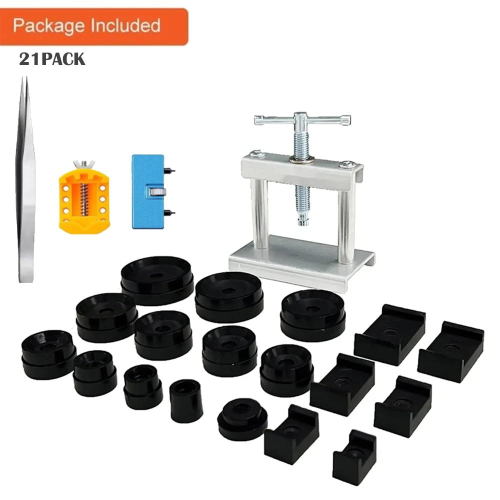 Watch Back Press Tool Set Nylon Prevent Slip Fitting Dies Nylon Watch Case Closer Watch Repair Tool Kit for Watchmaker 12pcs
