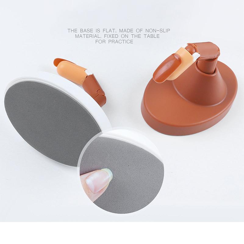 Mechanical Hand For Practice Acrylic Nails Silicone Nails Tips Can Be Detachable Beginners Practice Moving Finger Strap Base