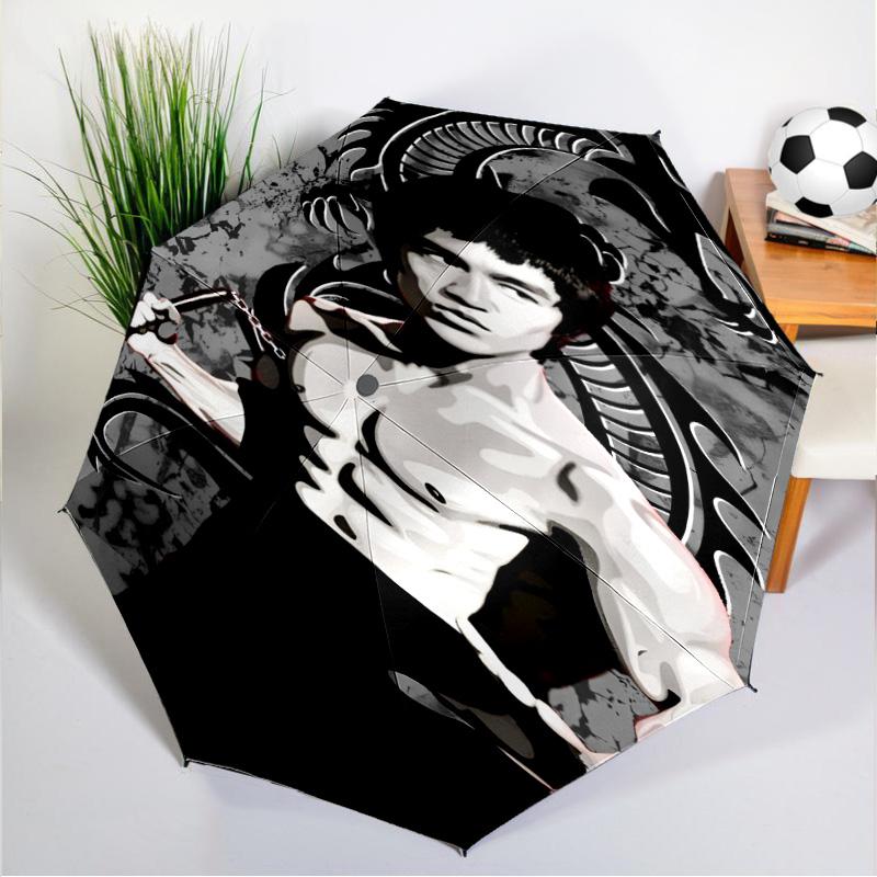 Dynamic Bruce-Lee Pose Umbrella 8-Frame for Travel, Camping, Casual Lightweight Portable Umbrella, Essential for Every Family Holidays Gift