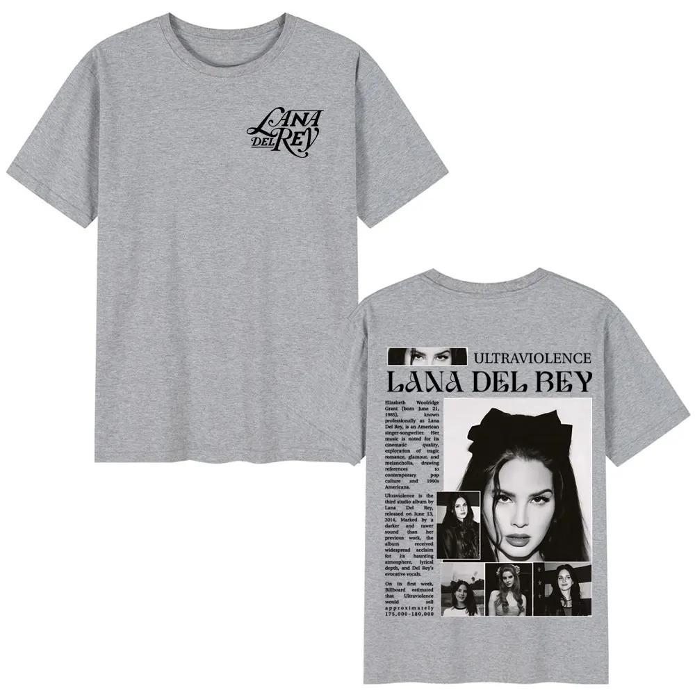 2026 Singer Lana Del Rey T Shirts Unisex Women Clothing Cotton Short Sleeve Oversized T Shirt Fashion Harajuku T-shirt Streetwear