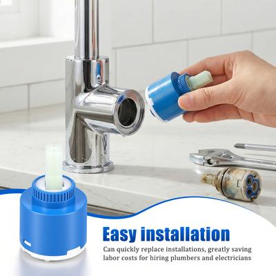 Keramikscheiben-Kartuschenmischer Armatur Thermostat-Kartuschenmischer Armatur Scheibenventil PP-Kunststoff Keramik-Kartuschen Armaturzubehör