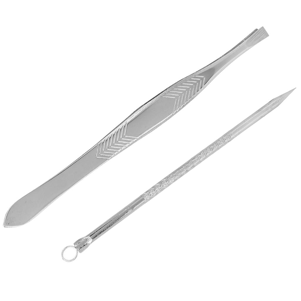 Tweezers Blackhead Remover Kit Stainless Steel Hair Ance Removal Pimple Popper Tool Set