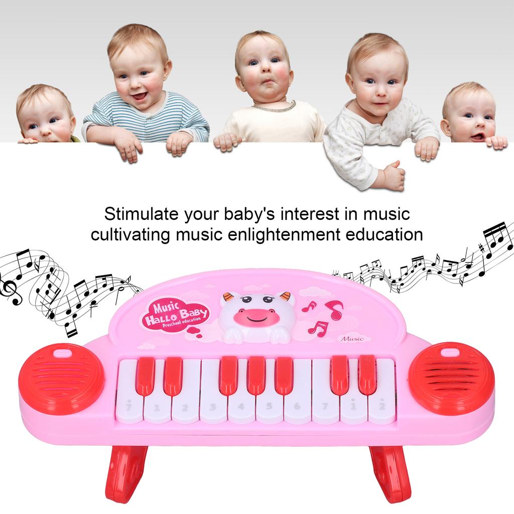 Baby Piano 10 Keys Interesting Cultivating Music Education ABS Material   Keyboard Piano for Kids