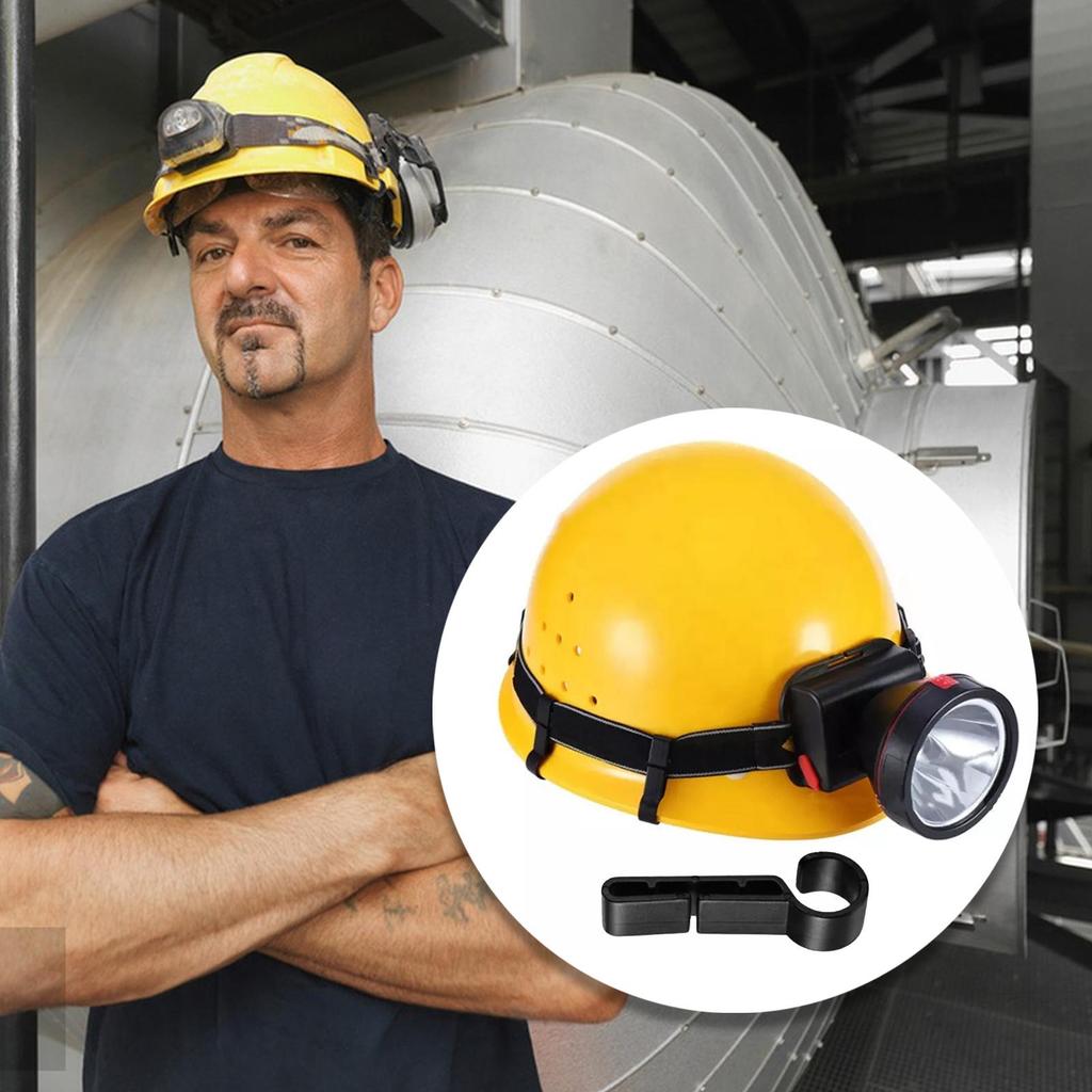 Hard Hat Clips for Headlamp 10-Pieces Headlight Holder Helmet Hooks Hard Hat Gear Attachment for Hard Hat Use in Construction
