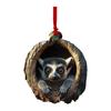 Christmas Animal Ornament Cartoon Forest Animal Hanging Decoration 2D Flat Acrylic Pendant