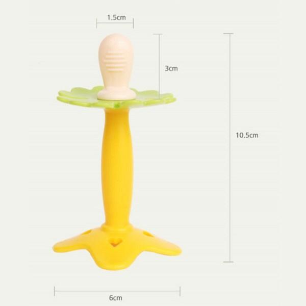Baby&I Soother Silicone Teether, Teether + Case, Yellow, 1 Piece, Korean Baby Products