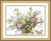 embroidery Rose printed 61cm x 50cm Cross-stitch kit Basket, 3669, design, 14CT,
