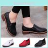 Stylish Women Flat Oxford Shoes Designed With Premium Genuine Leather And Low Block Heel