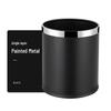 Fireproof Double-Layer Stainless Steel Trash Can for Hotels & Game Rooms