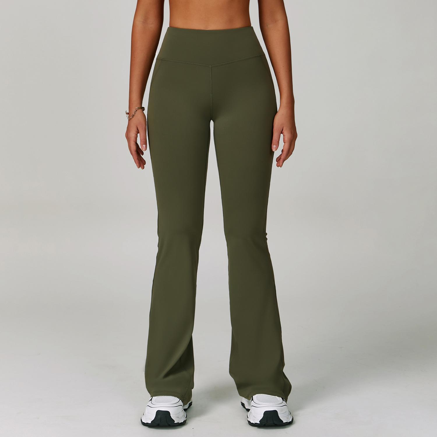 

New Cloud Inspired Sports Pants With High Waist, Raised Hips, Wide Legs, Wearing Flared Pants For Running, Sports And Leisure, Flared Pants For Women XL