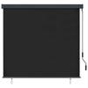Anthracite Outdoor Roller Blind 180 x 250 cm Fabric and Aluminum