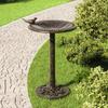 VidaXL Vogelbad Bronzen Kunststoff