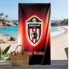 Sunderland FC Personalized Printed Beach Towel Soccer Logo Support Custom Name Text Absorbent Towel For Sport Travel Special Gift