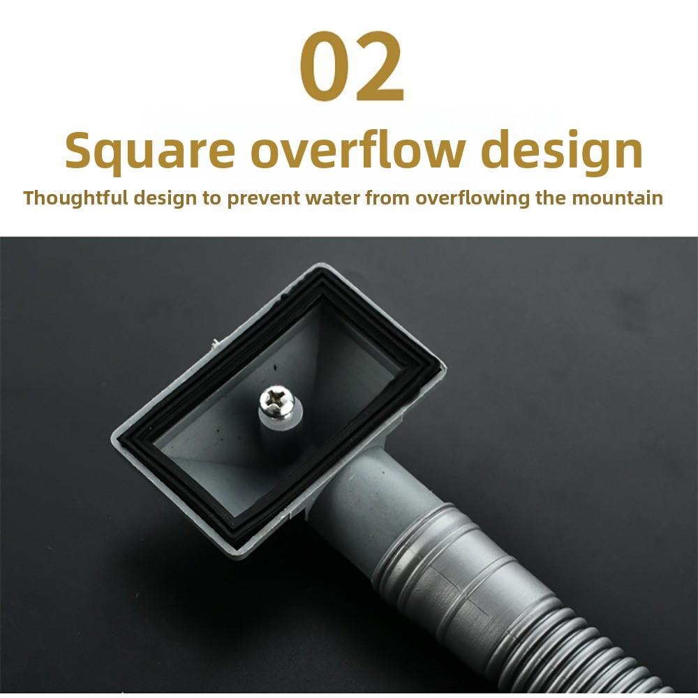 Flexibler Küchenspülenablauf Edelstahl Abwasserrohrset Langlebiges Ablaufrohr Badezimmerspüle