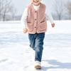 Jungen und Mädchen Freizeitmode Knopfleiste Weste Ärmellose Oberbekleidung Top für Kinder
