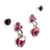 Les Trésors De Lily [J2298] - 2 Pairs of Pink 'Sissi' Earrings