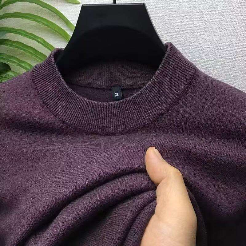 

Round Neck Slim Warm Knit Sweater - Multi-Season Youth Light Luxury 2XL фіолетовий