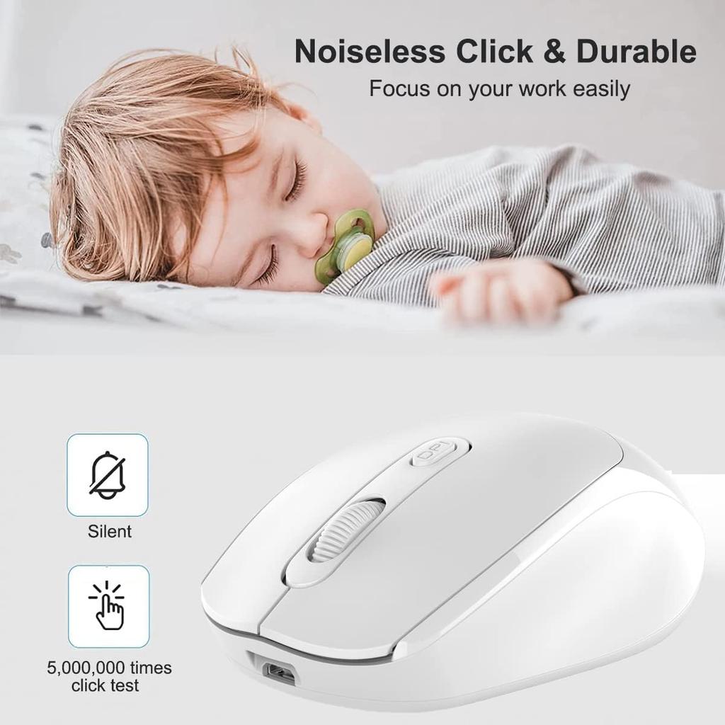Drahtlose Maus 2,4G Bluetooth Ergonomische Optische PC Laptop Schnurlose Mäuse für Windows Computer Büro
