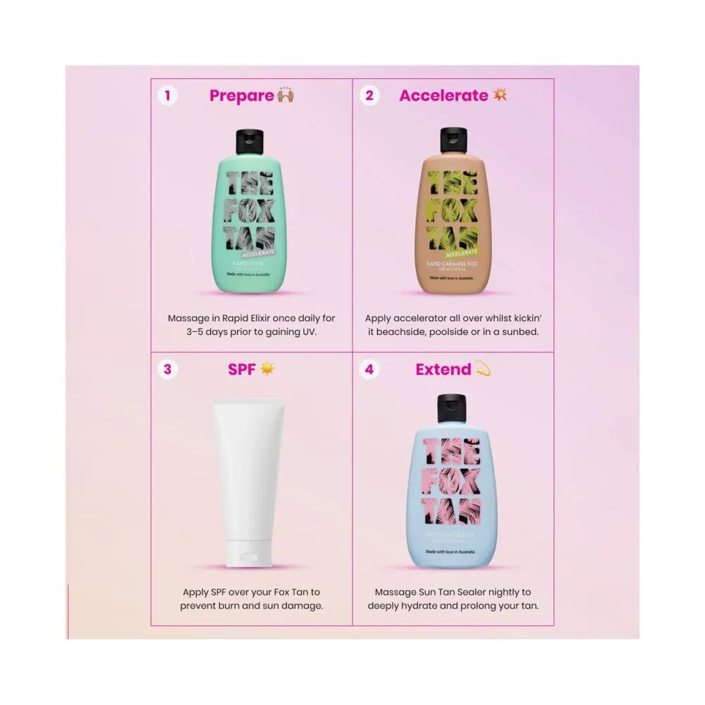 The Fox Tan Tanning Lotion Rapid Caramel Kiss 120ml